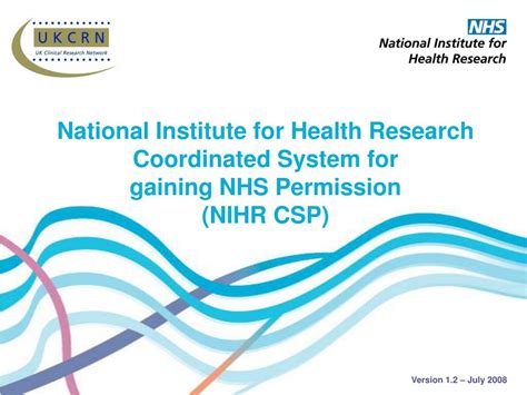 Gaining NHS permission for clinical research.